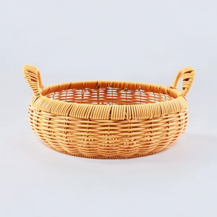 Women's storage basket with handle made of willow Stornfield