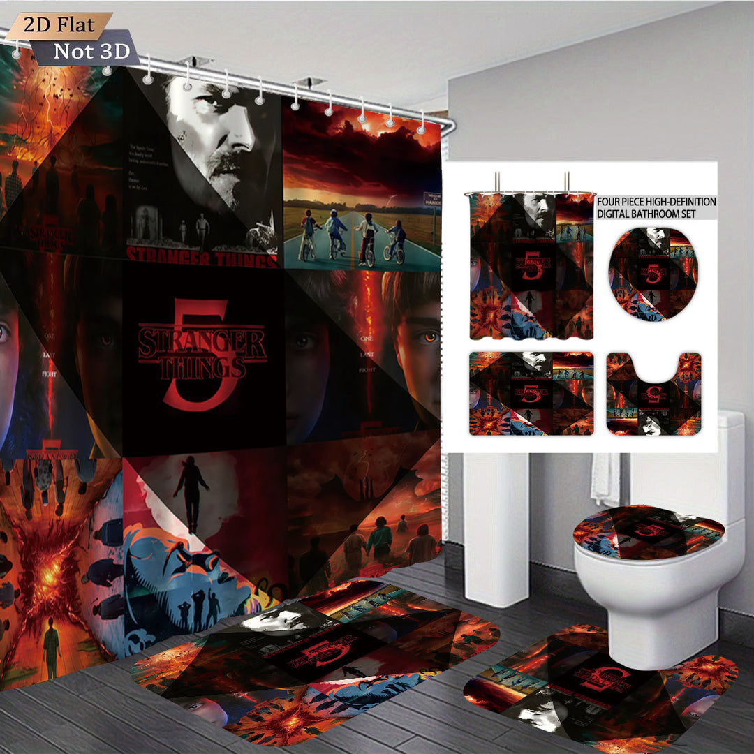 Stranger Things Adventure-Themed Digital Bathroom Set Stornfield