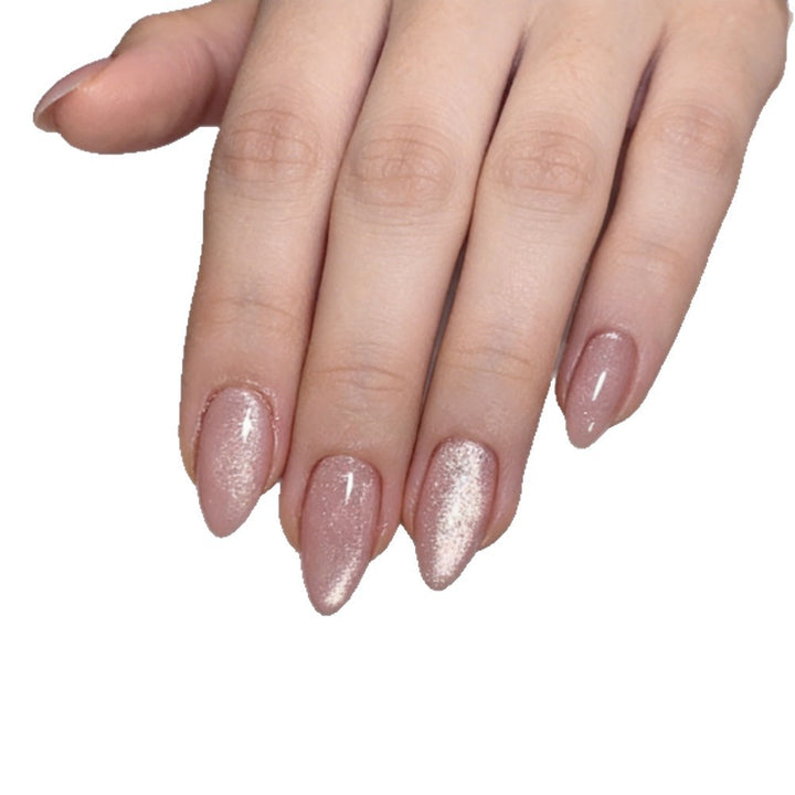 Glossy Almond-Shaped Press-On Nails Set Stornfield
