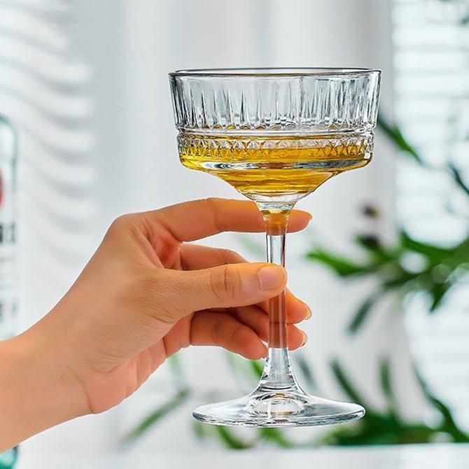 Patterned Martini Cocktail Glasses | Stornfield