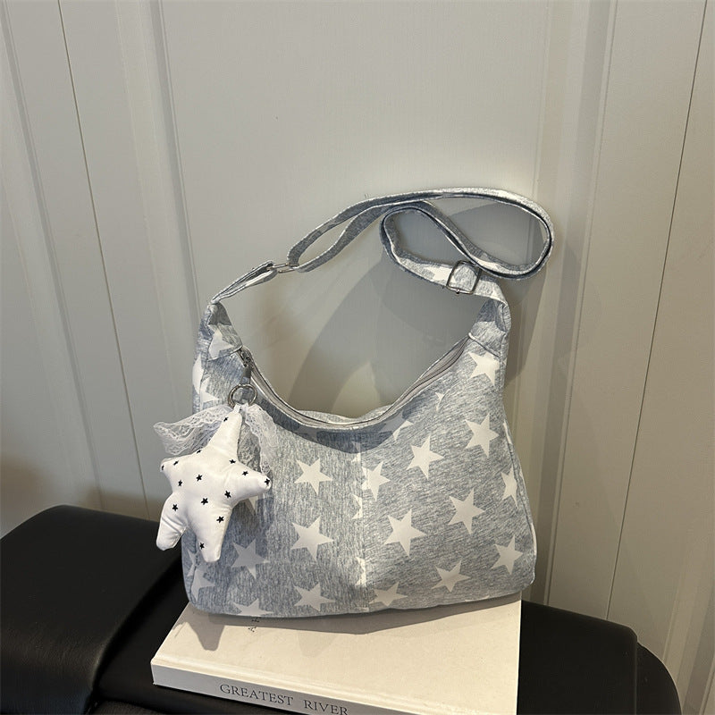 Casual Star Print Tote Bag