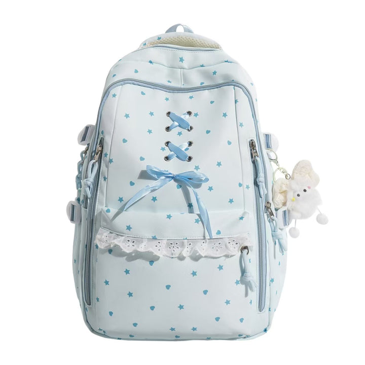 Backpack with Playful Star Motif and Elegant Details Stornfield