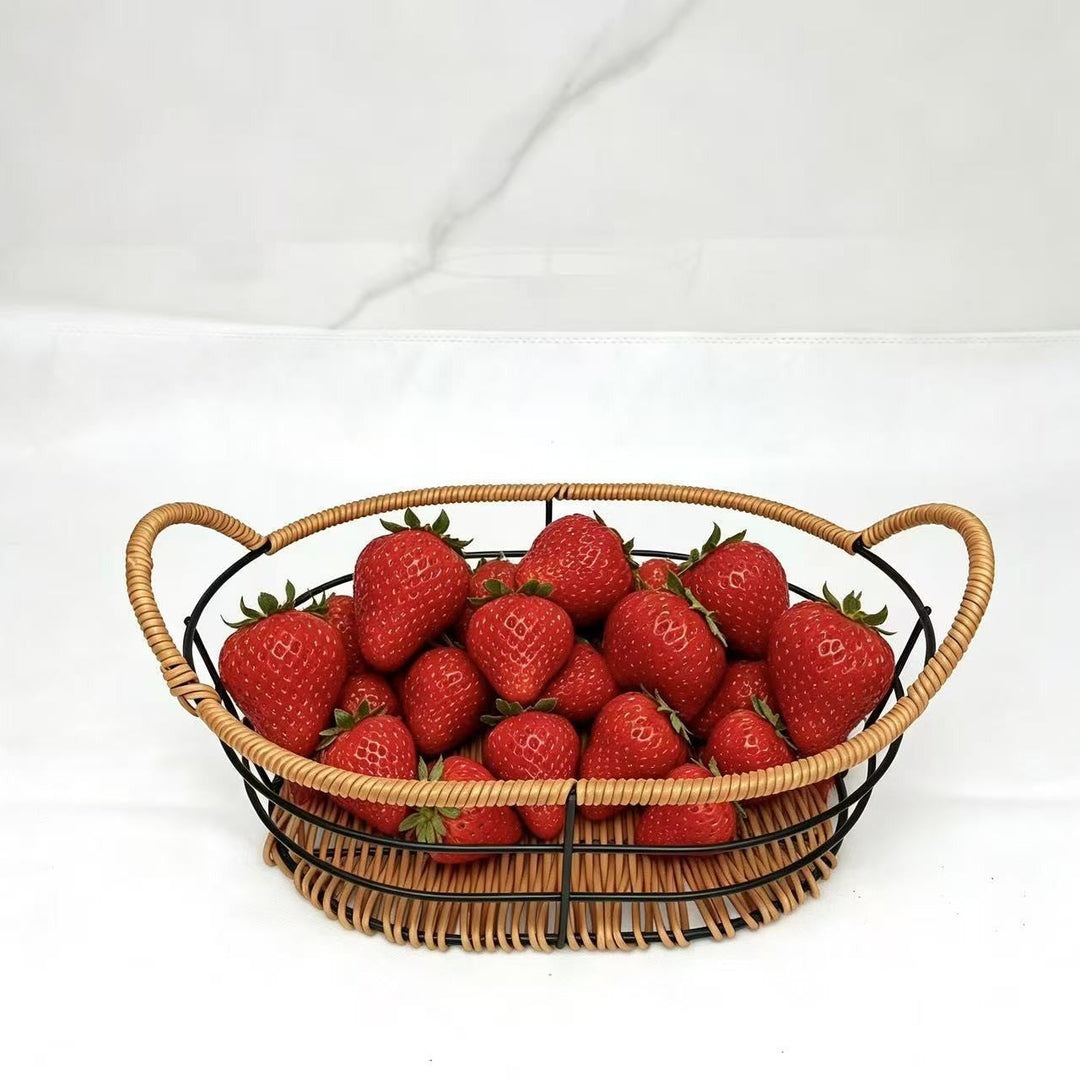 Honeycomb Woven Fruit Basket Stornfield
