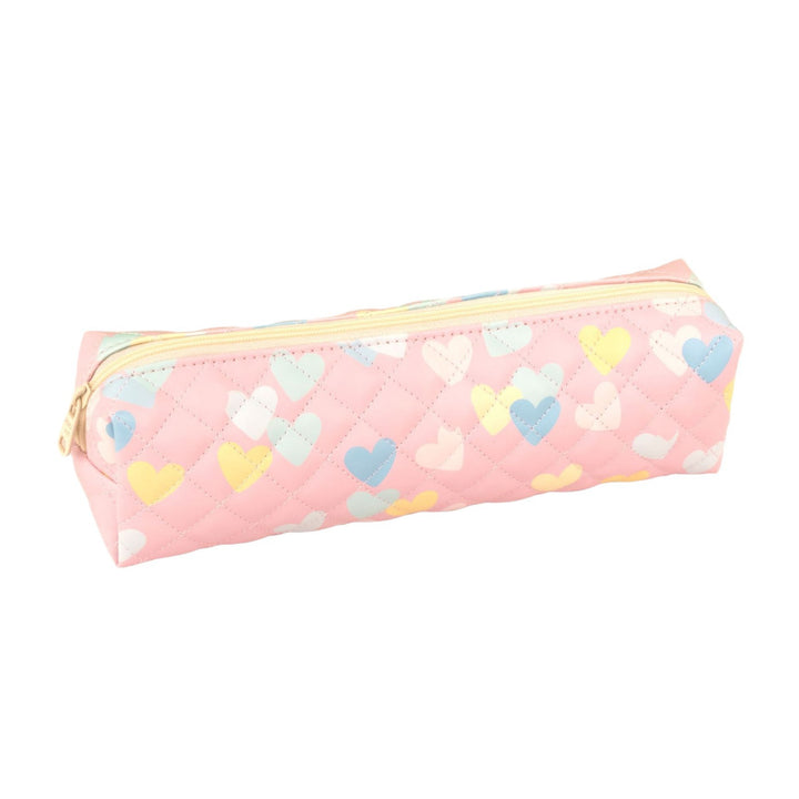 Quilted Heart Pattern Pencil Case Stornfield