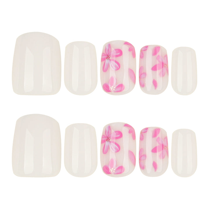 Stylish artificial nail design with floral accents Stornfield