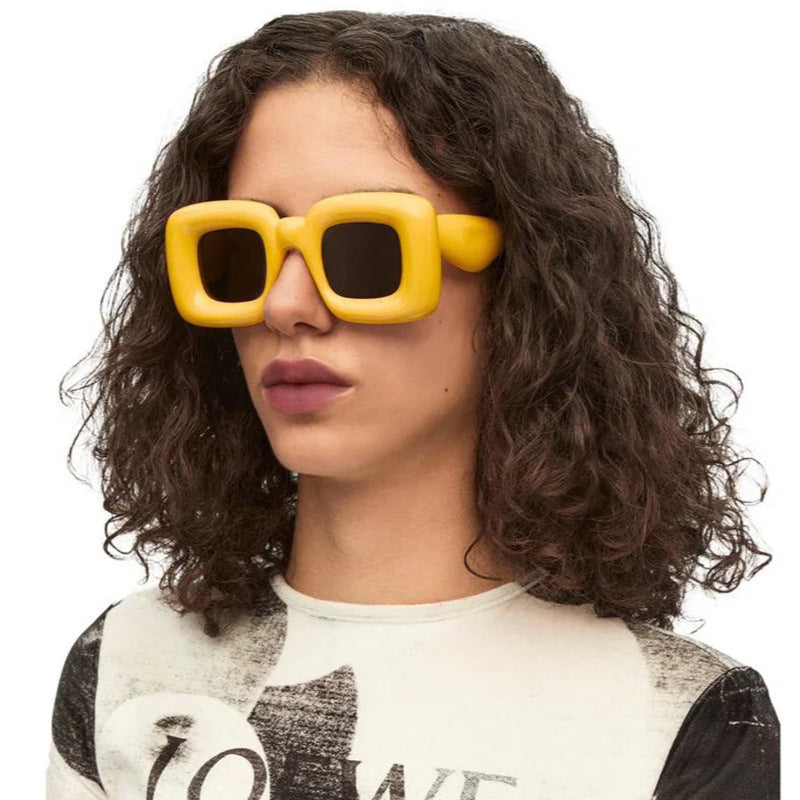 Women rectangular sunglasses with wide frame and protective UV filter Stornfield