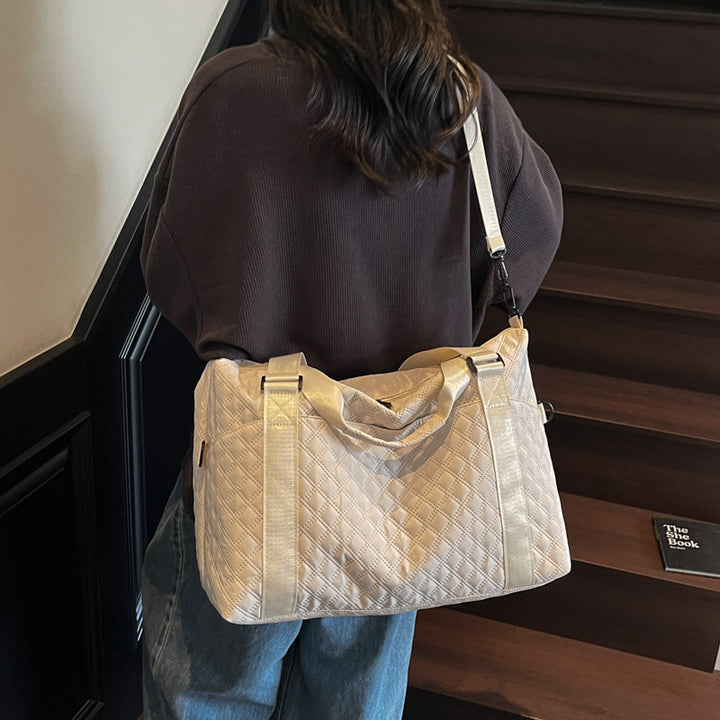 Quilted Fabric Travel Duffle Bag Stornfield
