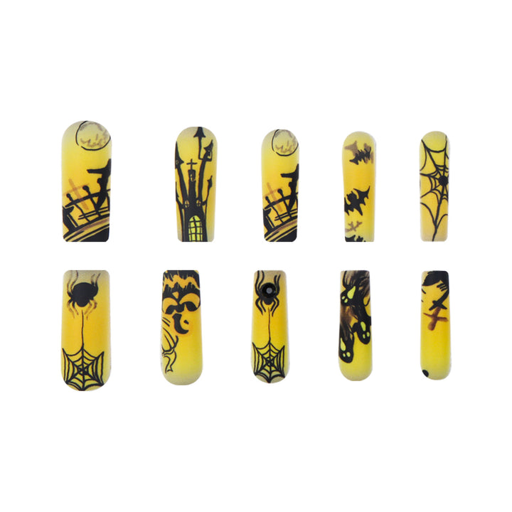 Halloween-Themed Long Press-On Nails Stornfield