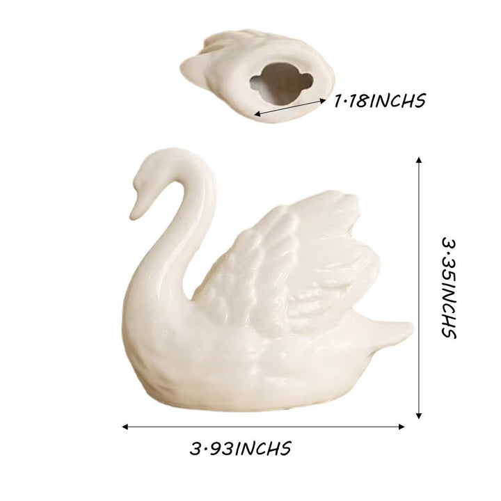 Elegant ceramic swan figure Stornfield