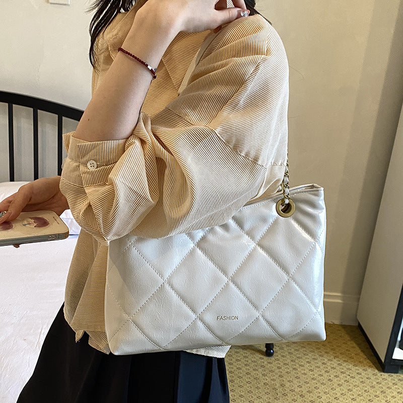 Quilted Faux Leather Tote Bag Stornfield