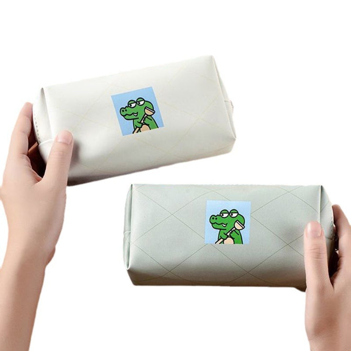 Playful Cartoon Character Zippered Pencil Case