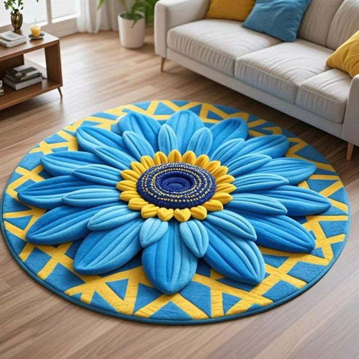 Floral Shaped Area Rug