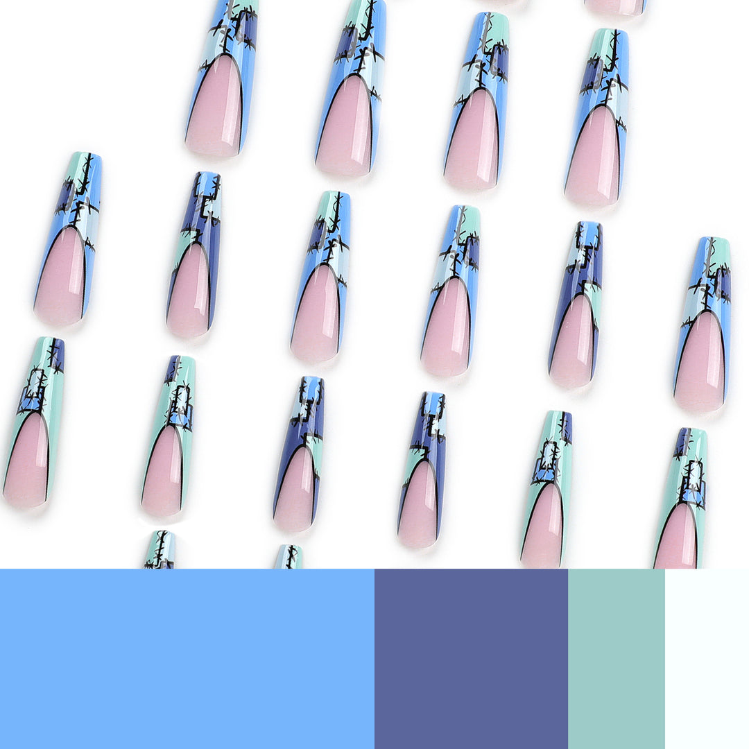 Artistic stiletto nails with modern decorative accents Stornfield