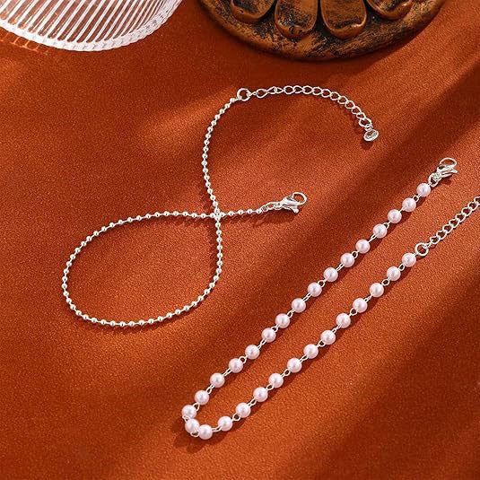 Double Strand Crystal Beaded Anklet Stornfield