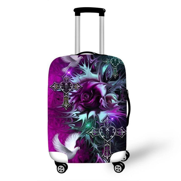 Women's hardshell travel suitcase with floral design Stornfield
