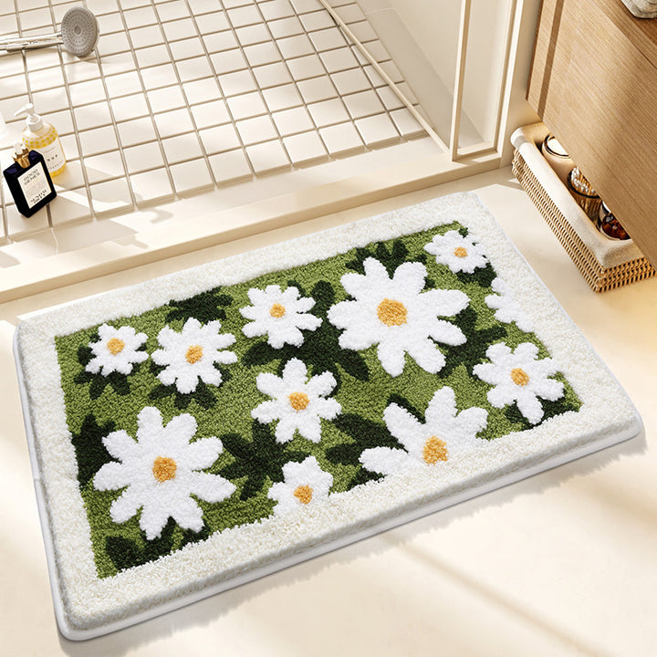 Floral Design Bath Mat Stornfield