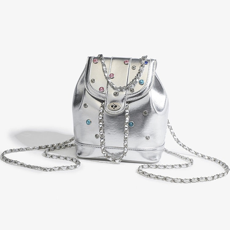 Glamorous Metallic Drawstring Bag Stornfield
