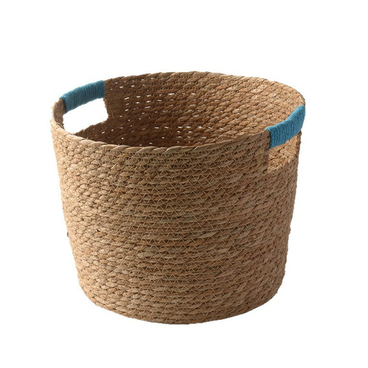 Stylish storage basket made of woven natural fibers Stornfield