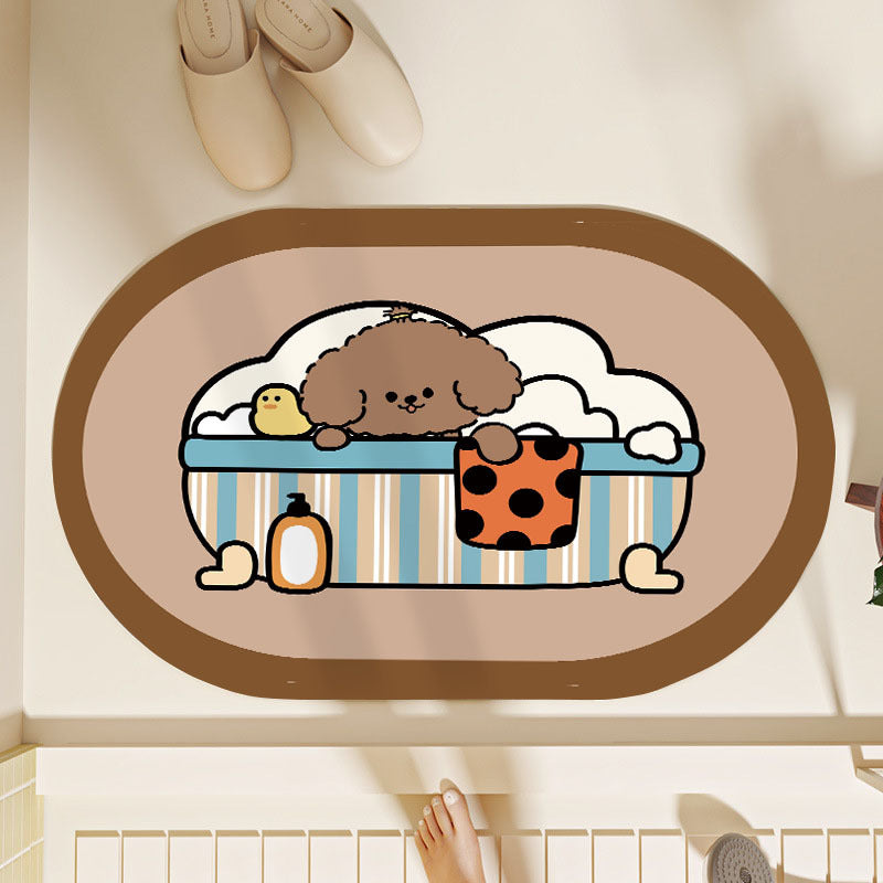 Cartoon Character Bathroom Mat