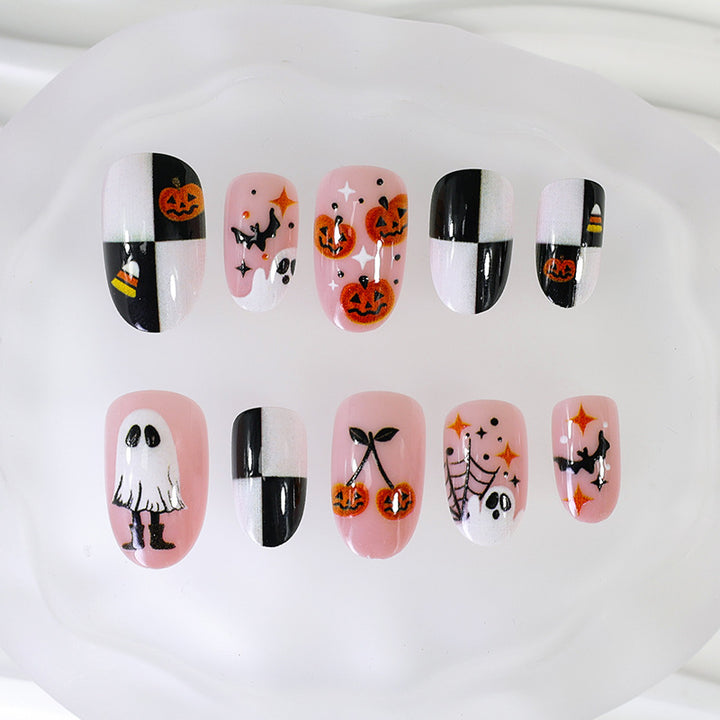 Halloween Artificial Nail Set with Creepy Designs Stornfield