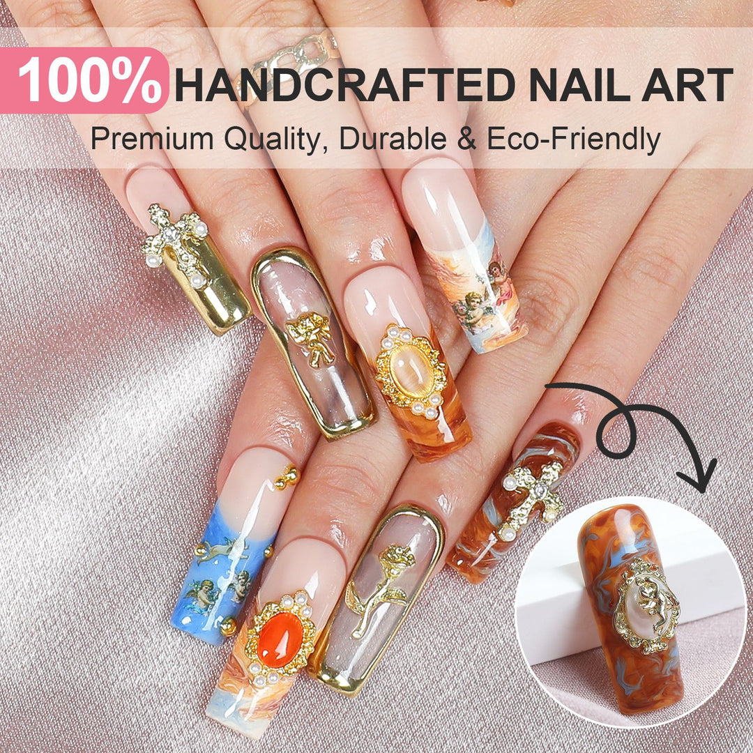 Creative nail art set with luxurious decorations Stornfield