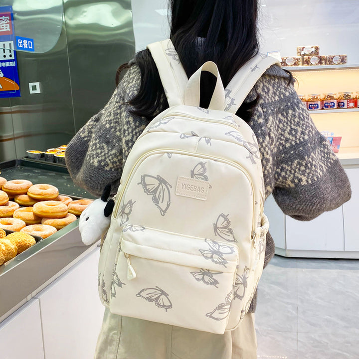 Floral Print Multi-Pocket Backpack Stornfield
