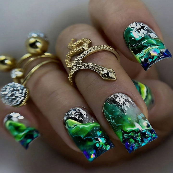 Exclusive Art Nail Creation in Maritime Style Stornfield