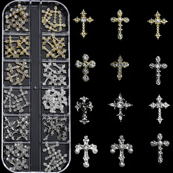 Decorative Rhinestone Nail Art Charms Set
