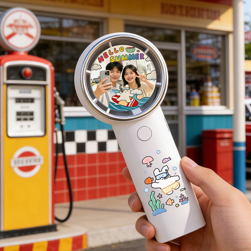 Portable Cartoon-Themed Handheld Fan Stornfield