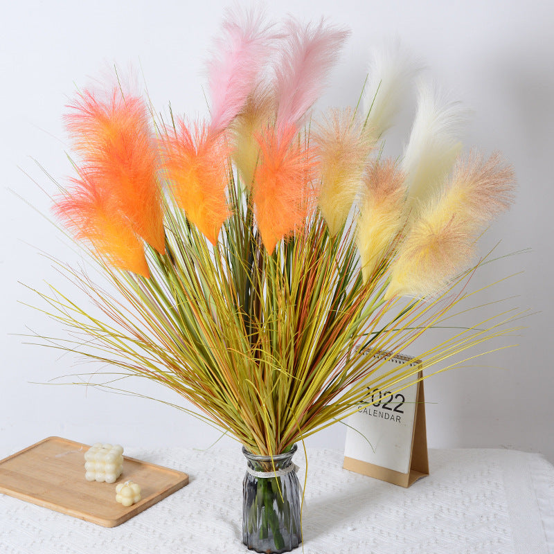 Decorative Faux Pampas Grass Arrangement