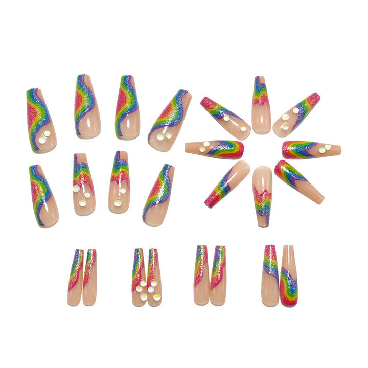 Creative Rainbow Design Art Nails Stornfield