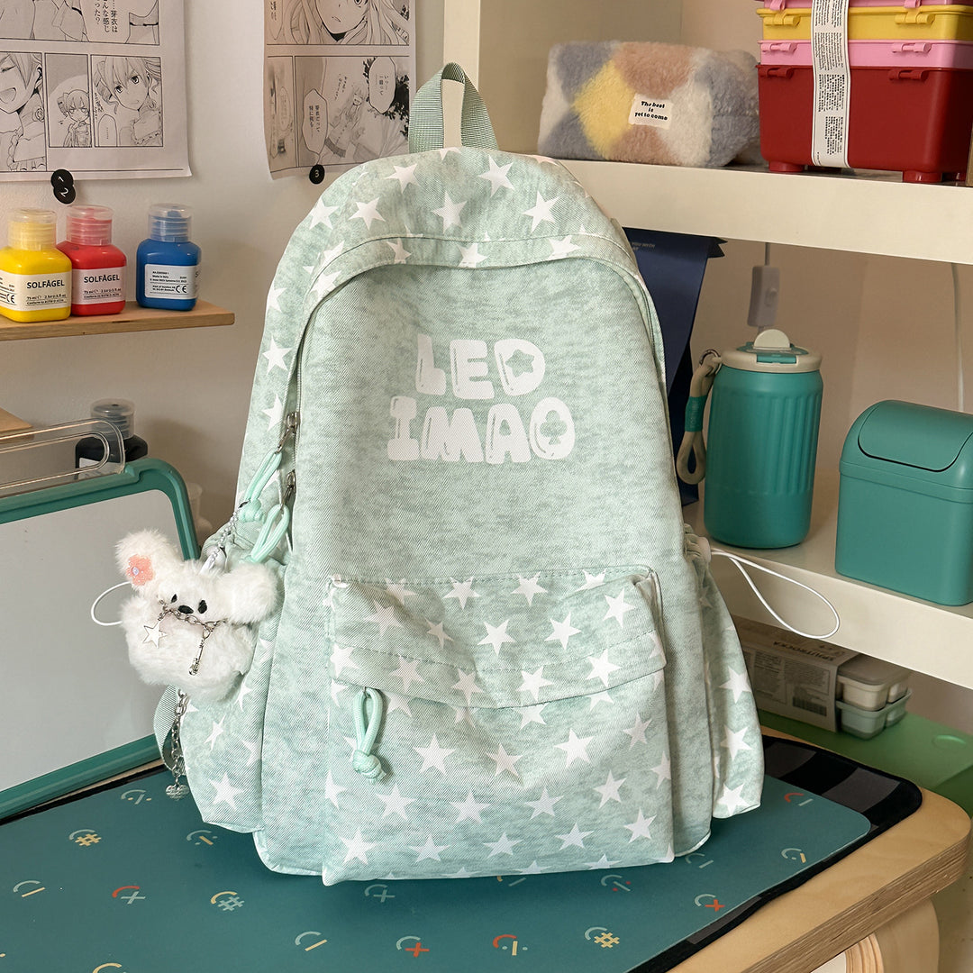 Fun Starry Patterned Backpack Stornfield