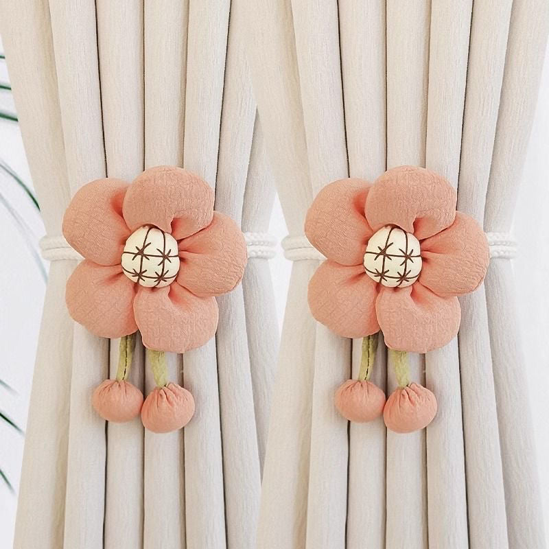 Decorative curtain flower clips Stornfield