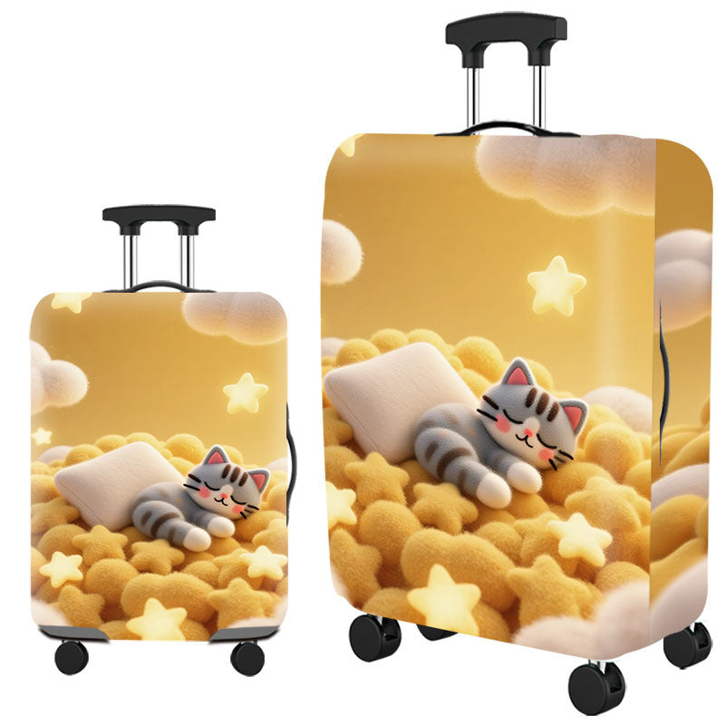 Tropical Leaf Print Hard Shell Luggage Stornfield