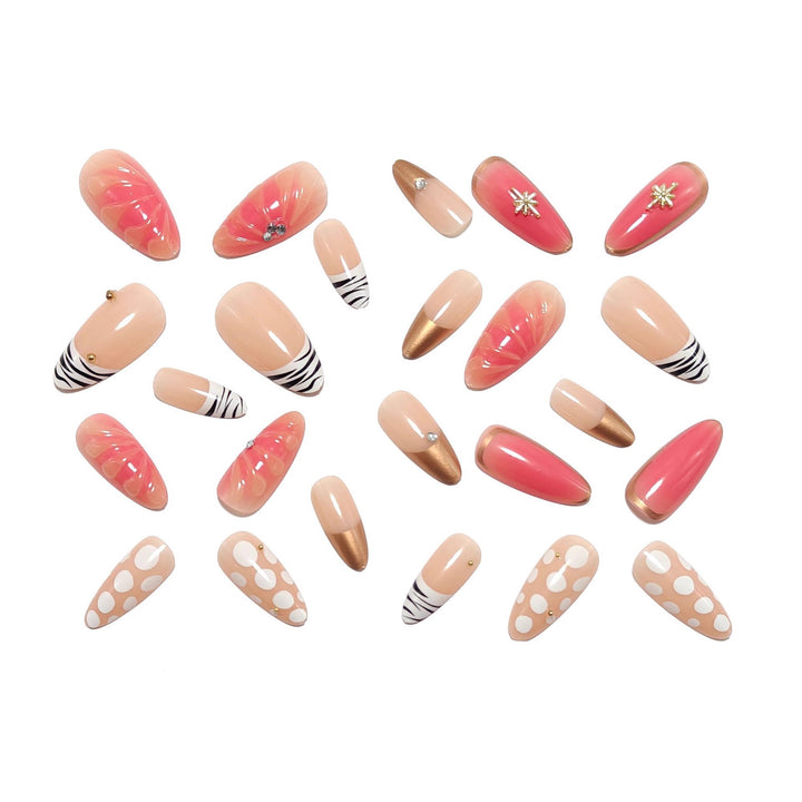 Artificial nails with luxurious decorations and elegant design Stornfield