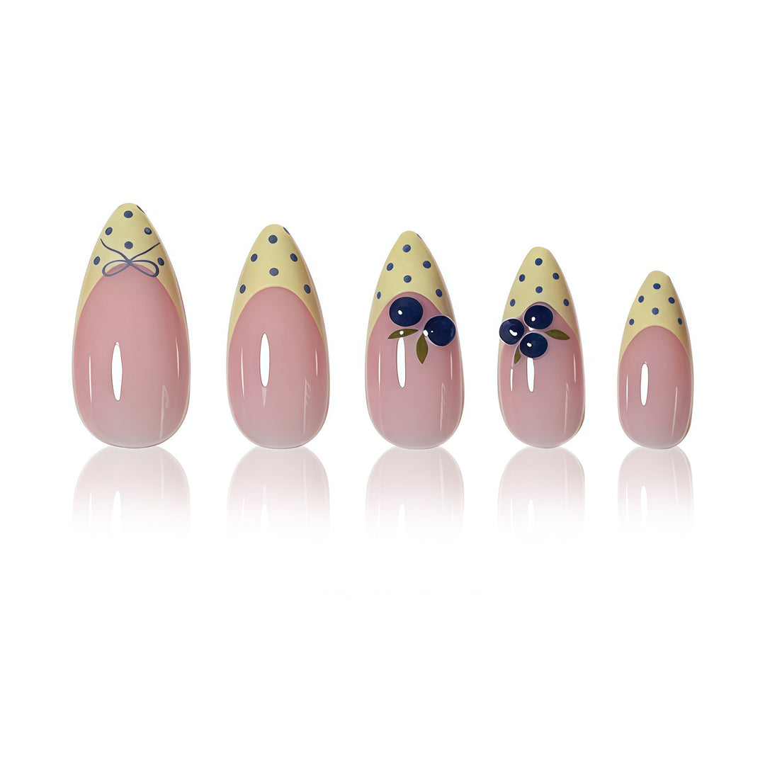 Elegant Floral Themed Press-On Nail Extensions Stornfield