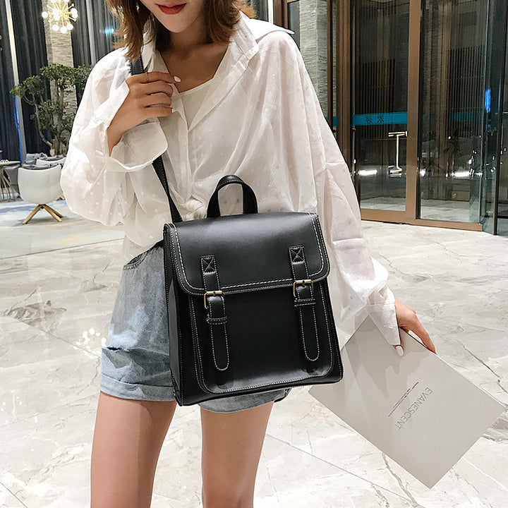 Structured Leather Backpack