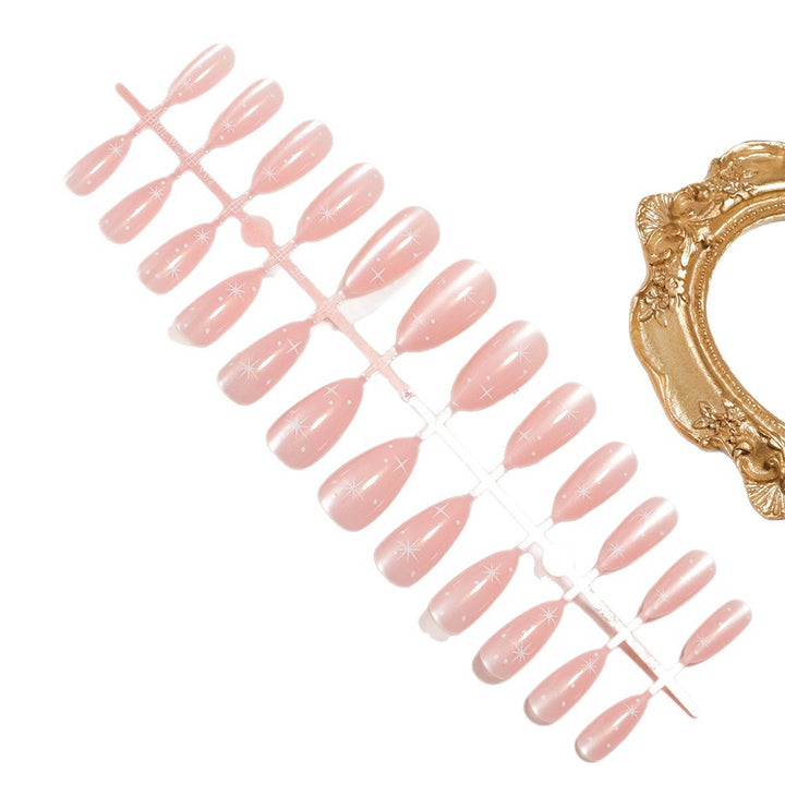 Premium Glittery Long Press-On Nails Stornfield
