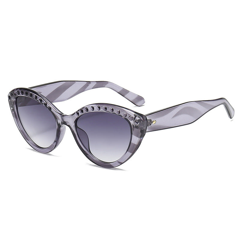 Women Cat-Eye Sunglasses with Glittering Details Stornfield