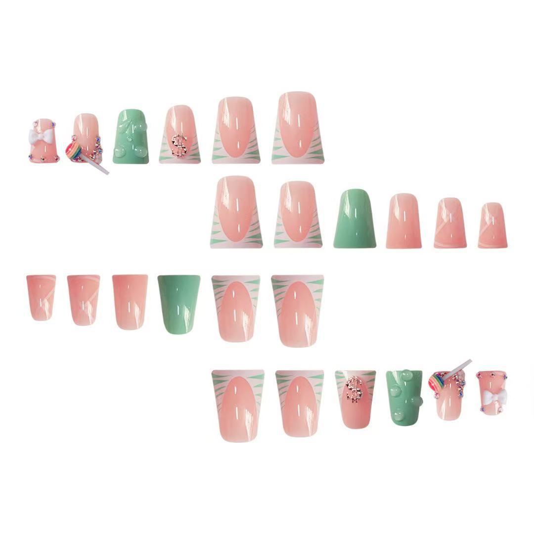 Creative Candy-Themed Acrylic Nail Enhancements Stornfield