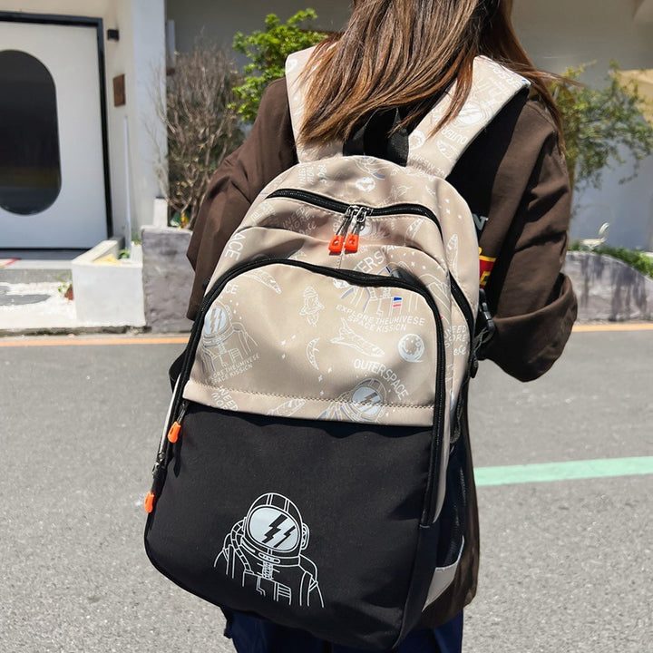 Adventure-Themed Graphic Backpack Stornfield