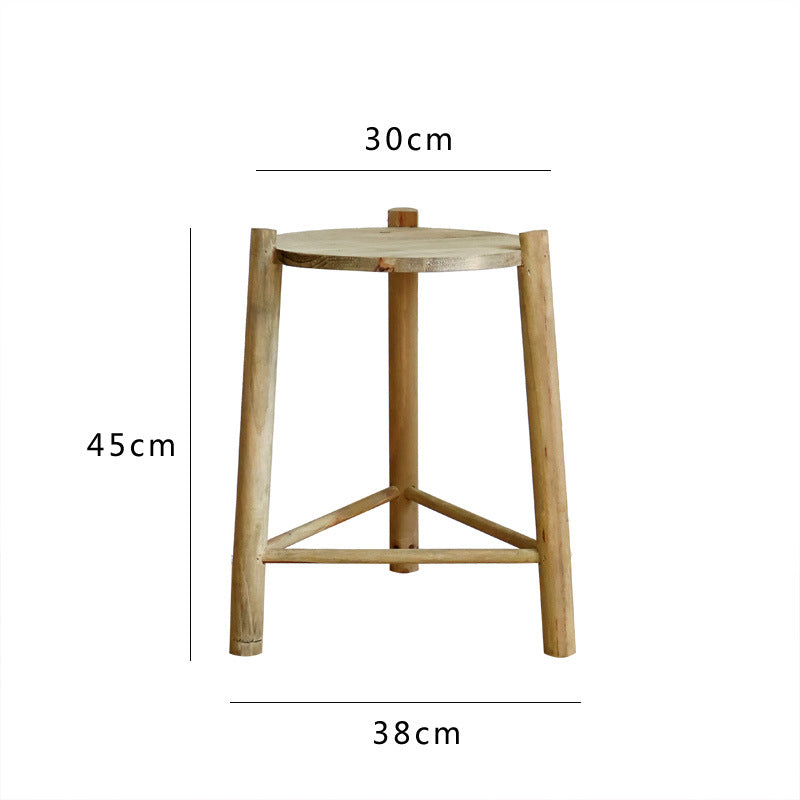 Rustic Wooden Stool Stornfield