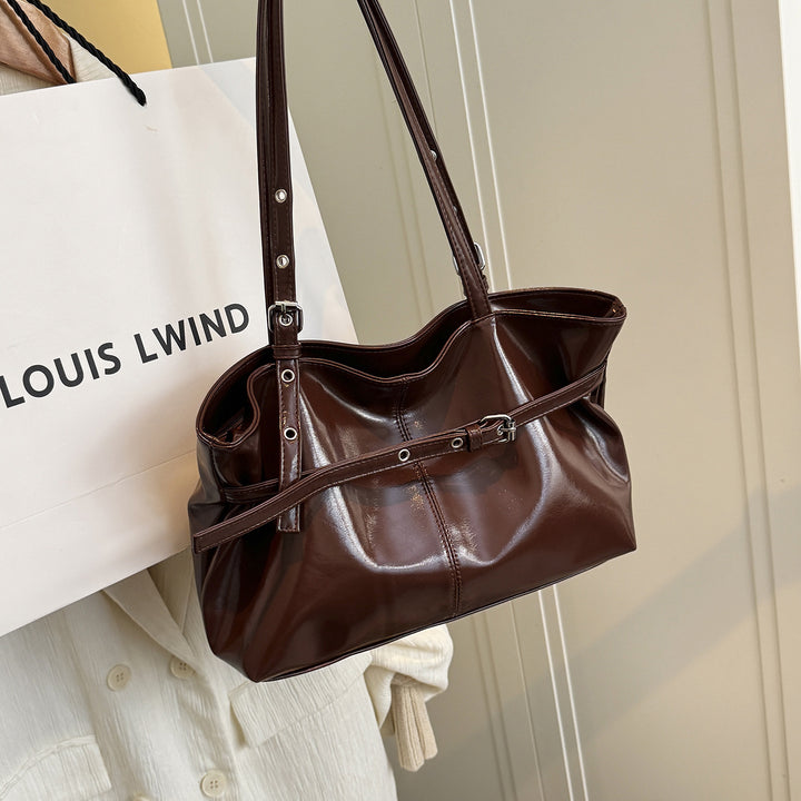 Stylish Faux Leather Tote Bag