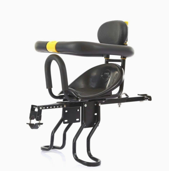 child bike seat with padded safety bar adjustable footrests and supportive reclining backrest Stornfield