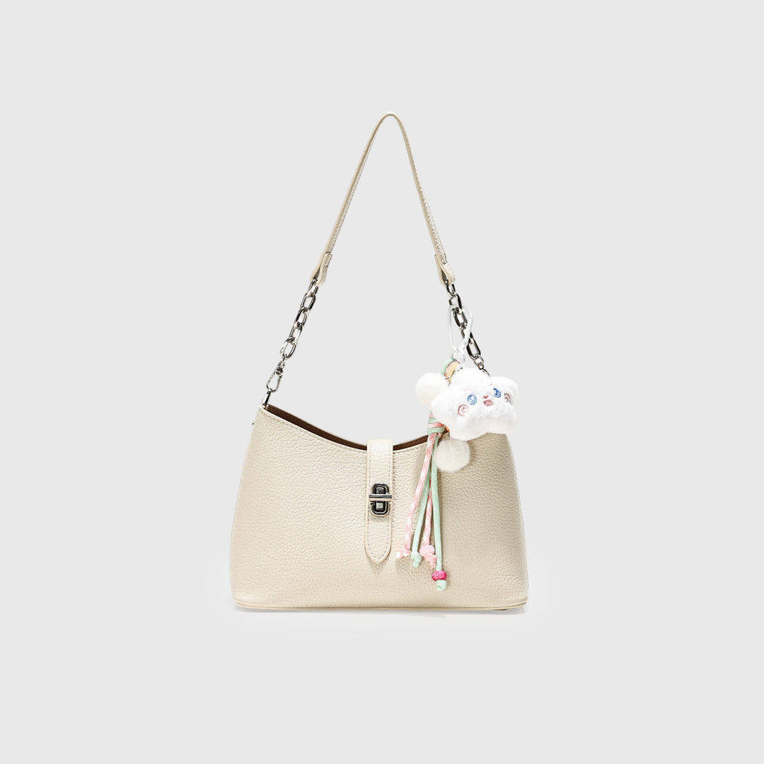 Stylish Textured Hobo Handbag