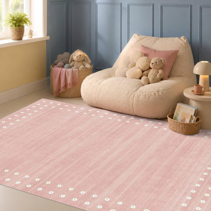 Checkerboard Pattern Area Rug