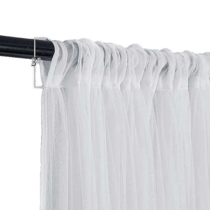 Elegant Sheer Curtain Panels with Rod Pocket Design Stornfield