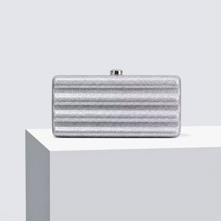 Glamorous Textured Evening Clutch