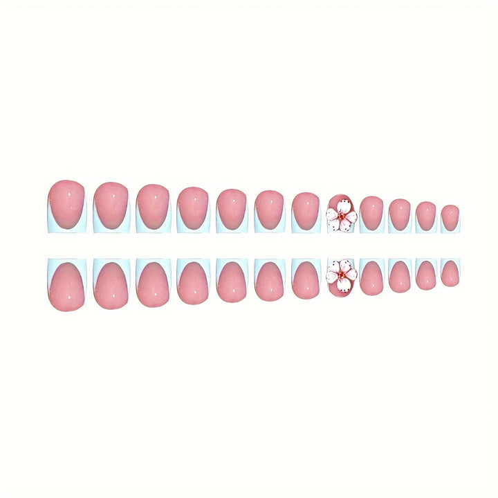 Artistic Floral Design Press-On Nails Stornfield