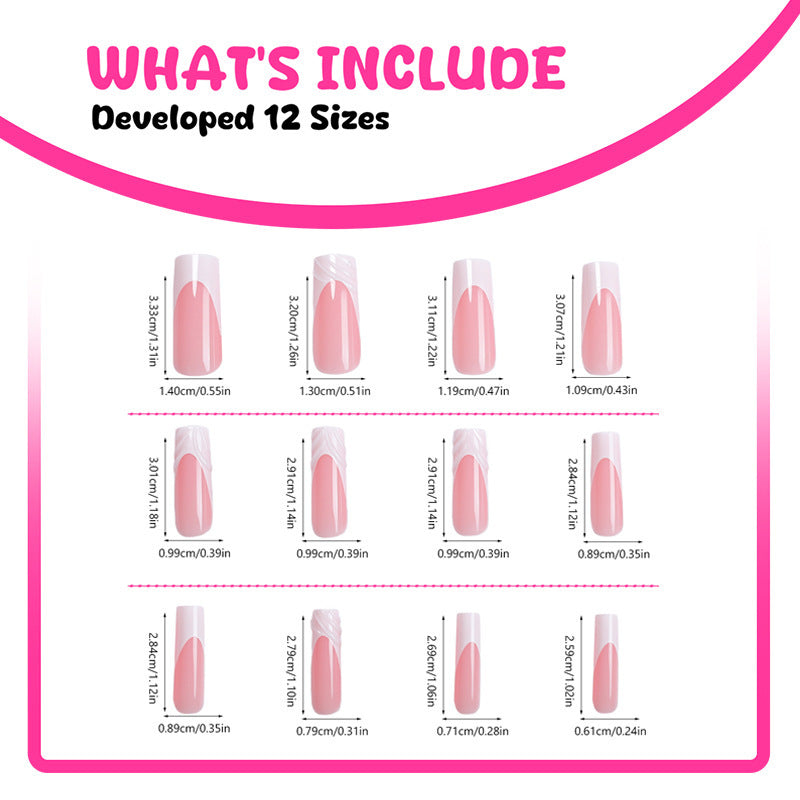 Artificial nail design with elegant 3D pattern Stornfield